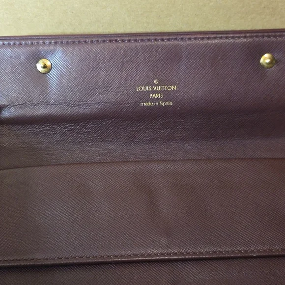 Louis Vuitton Vintage Josephine Denim Bordeaux Long Wallet - Picture 5 of 8